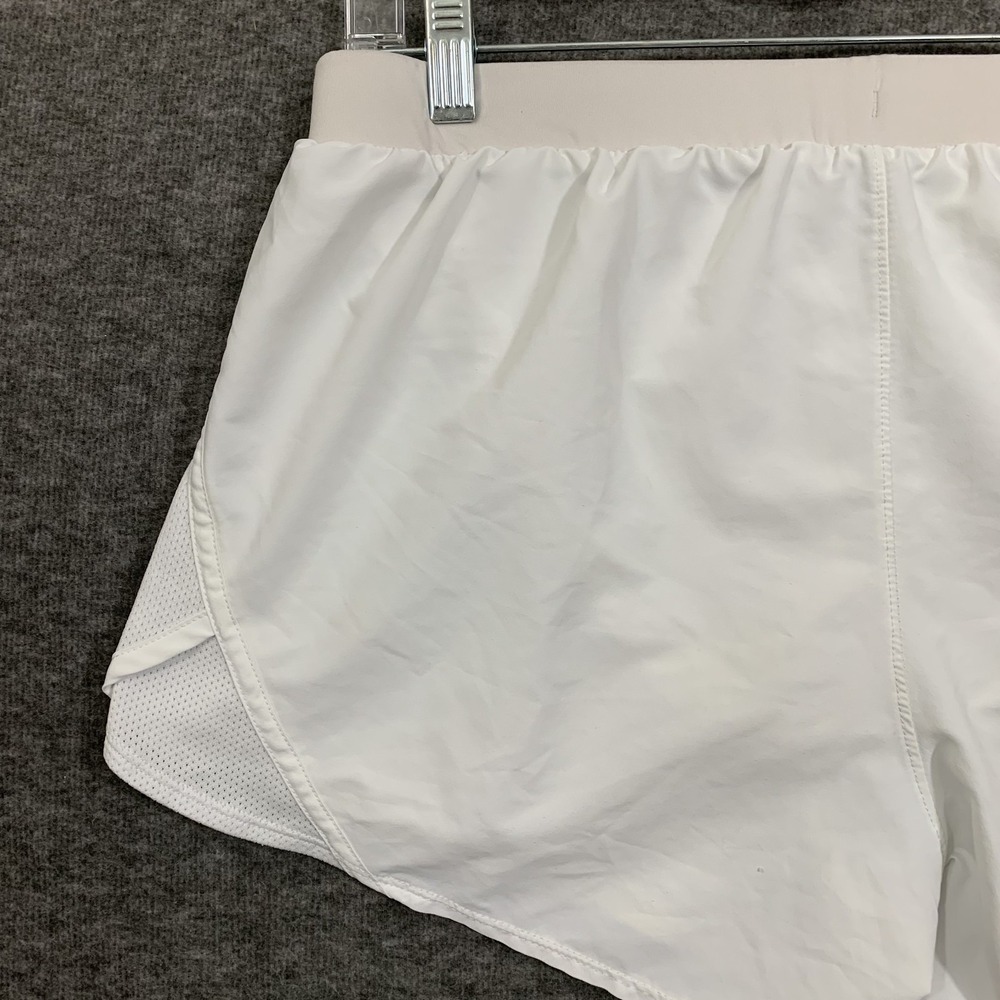 Under Armour Women's Fly By 2.0 Running Shorts White Size Medium Breathable 3.5" - Picture 8 of 16
